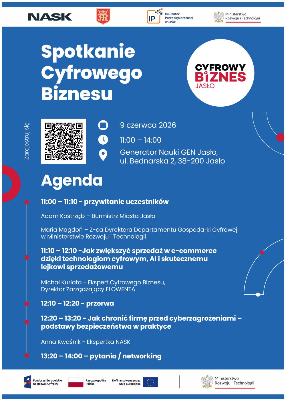 Plakat informacyjny - Cyfrowy biznes Jasło